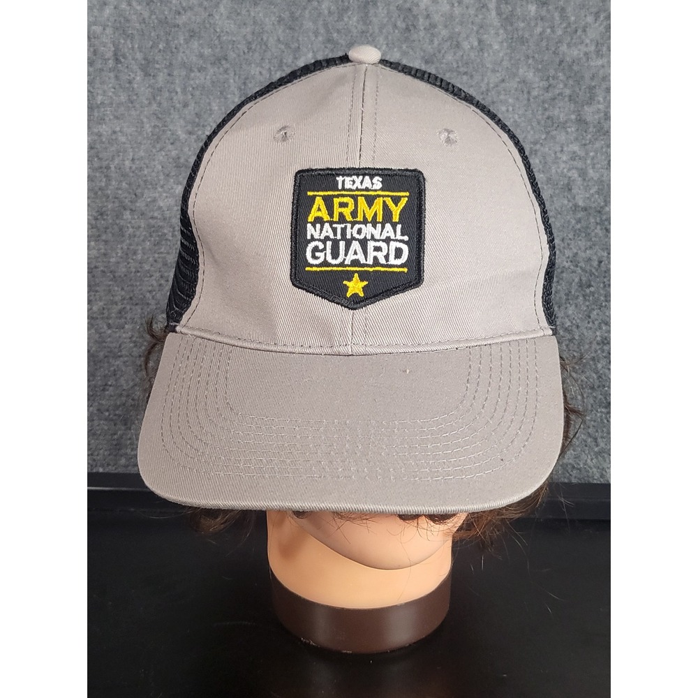 Texas Army National Guard Hat‎ Trucker Cap Adjustable Back Mens OS Military Dad